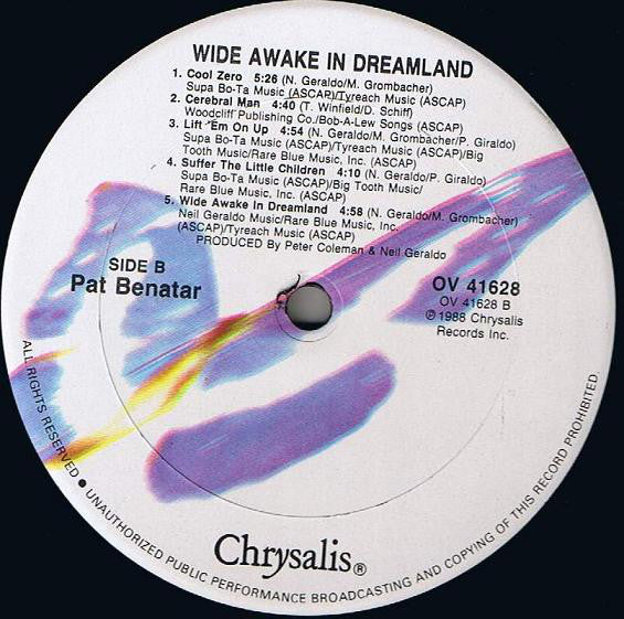 Pat Benatar : Wide Awake In Dreamland (LP, Album)