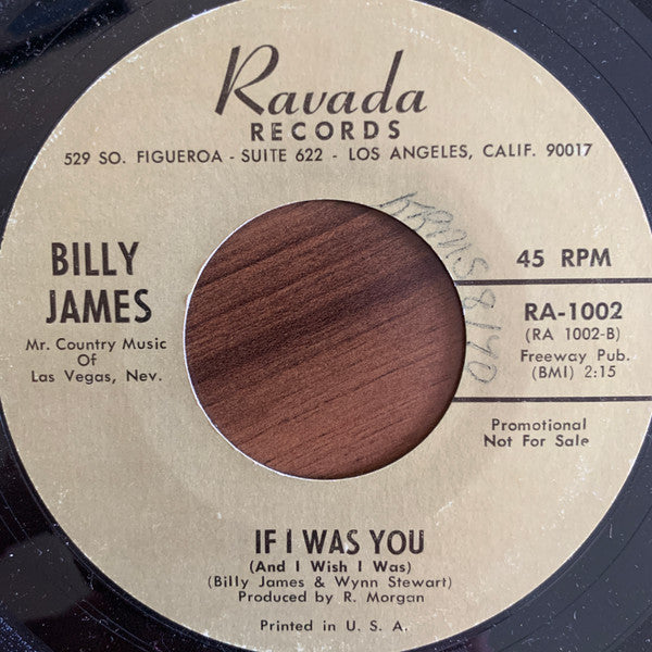 Billy James (19) : What World Is This / If I Was You (7", Single)