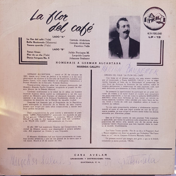 Marimba Orquesta Gallito : La Flor Del Café (LP, Album)