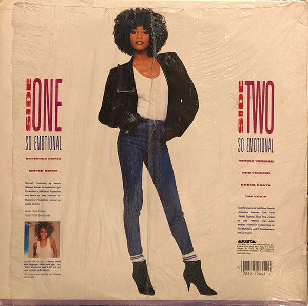 Whitney Houston : So Emotional (12", Single, Hau)