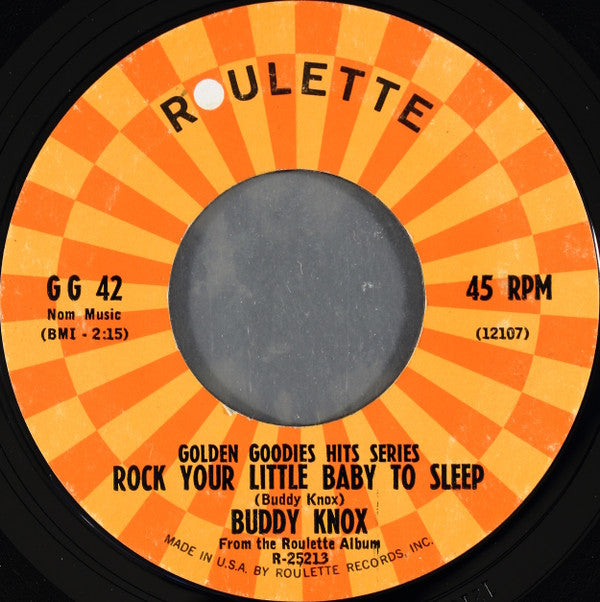 Buddy Knox : Party Doll / Rock Your Little Baby To Sleep (7", Styrene)