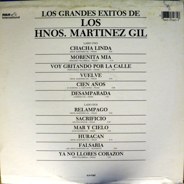 Hnos. Martinez Gil* : Los Grandes Exitos De Los Hnos. Martínez Gil (LP, Comp)