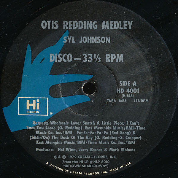 Syl Johnson : Otis Redding Medley / Mystery Lady (12")