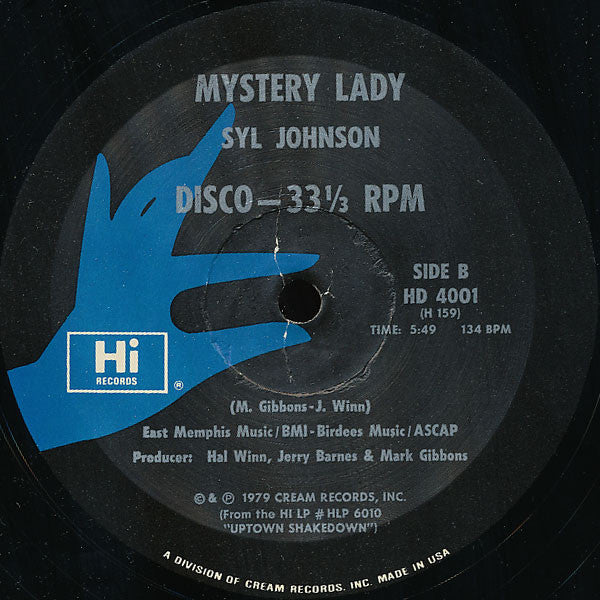 Syl Johnson : Otis Redding Medley / Mystery Lady (12")