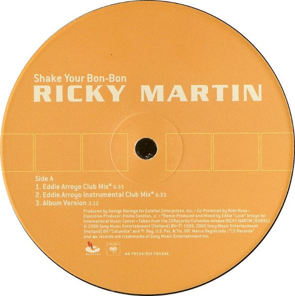 Ricky Martin : Shake Your Bon-Bon (12")