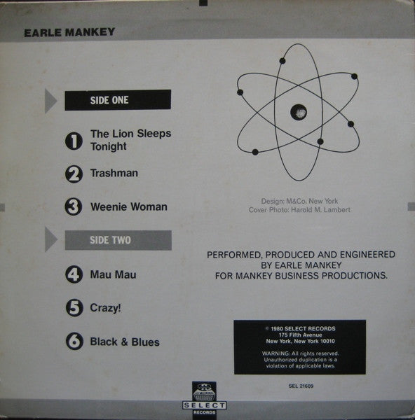 Earle Mankey : Earle Mankey (LP)