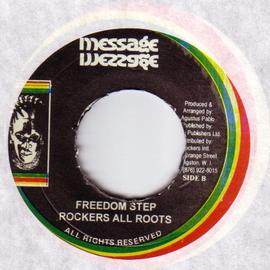 Augustus Pablo / Rockers All Stars : Corner Stone Dub / Freedom Step (7", Single, RP)