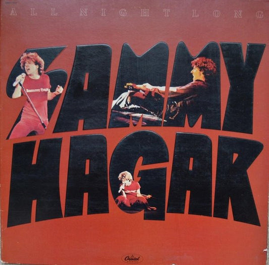 Sammy Hagar : All Night Long (LP, Album, Jac)