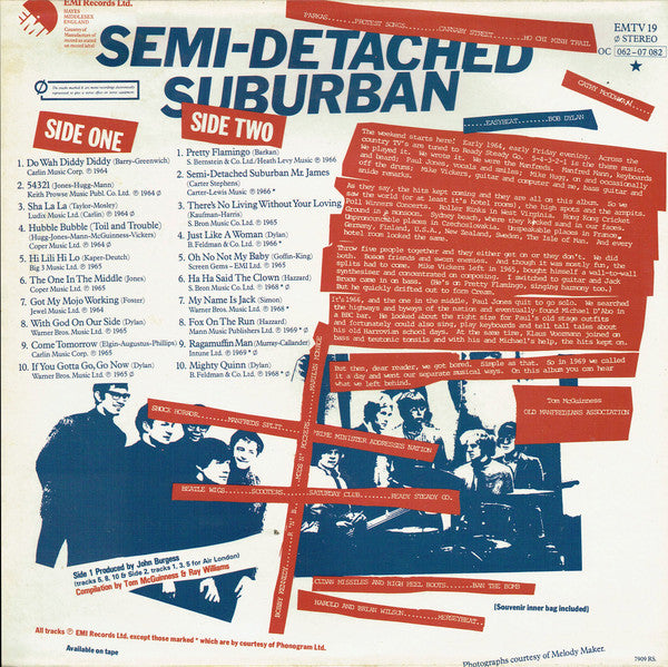 Manfred Mann : Semi-Detached Suburban (20 Great Hits Of The Sixties) (LP, Comp)