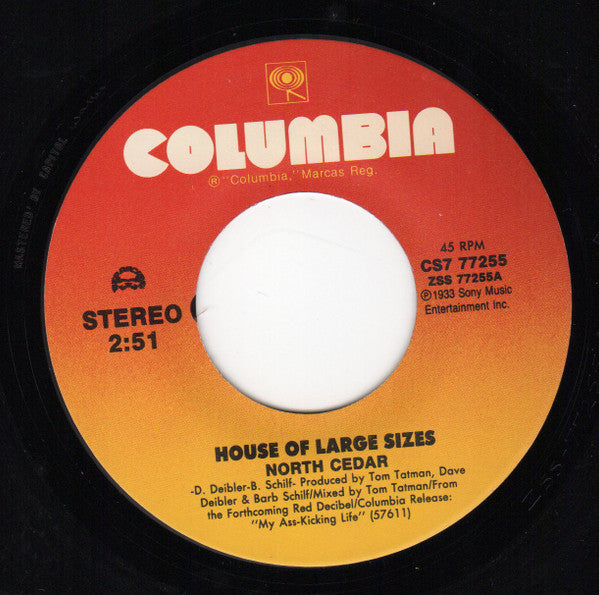 House Of Large Sizes : North Cedar (7", Single)