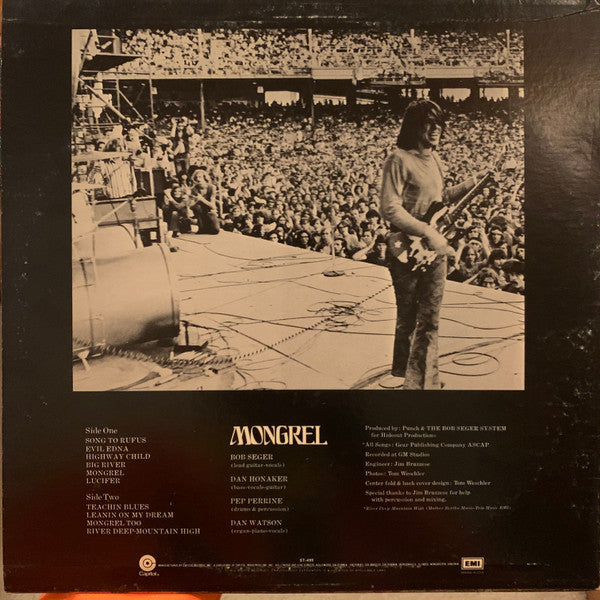 Bob Seger System : Mongrel (LP, Album, RE, Jac)