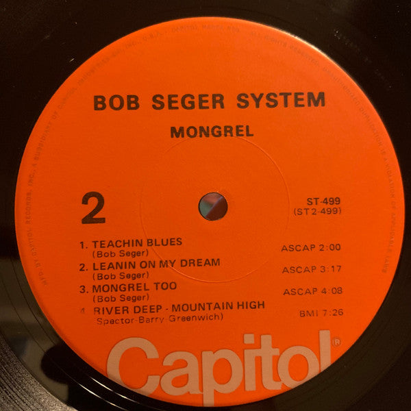 Bob Seger System : Mongrel (LP, Album, RE, Jac)