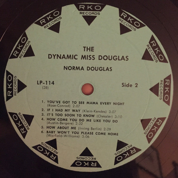 Norma Douglas : The Dynamic Miss Douglas (LP, Album, Mono)