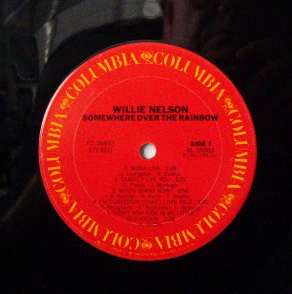 Willie Nelson : Somewhere Over The Rainbow (LP, Album, San)