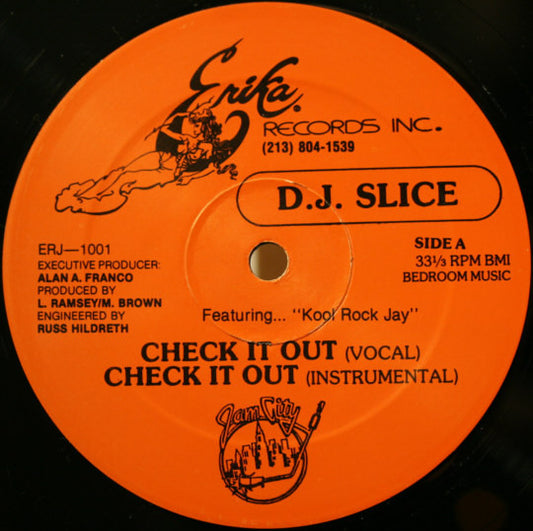 Kool Rock Jay And The DJ Slice : Check It Out / Slice It Up (12", RE)