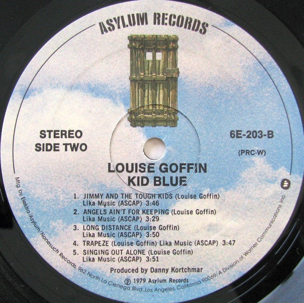 Louise Goffin : Kid Blue (LP, Album, PRC)