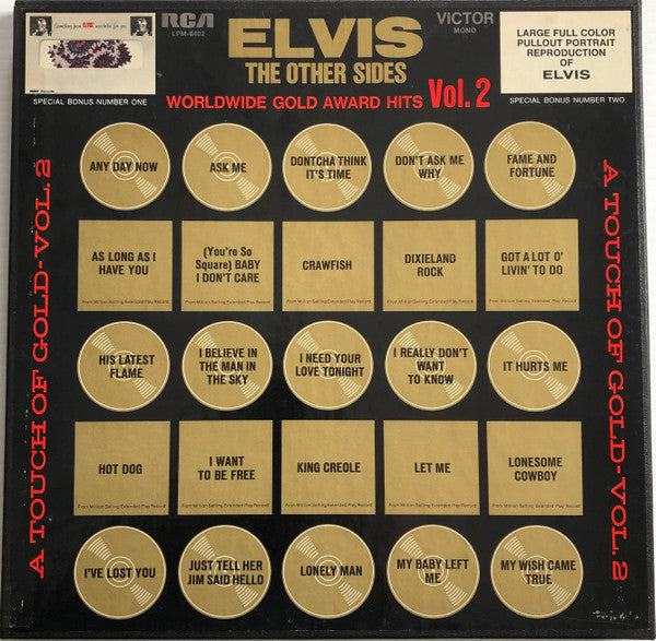 Elvis Presley : The Other Sides - Worldwide Gold Award Hits - Vol. 2 (4xLP, Comp, Mono, RE, Ind + Box, Tan)