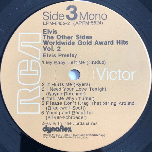 Elvis Presley : The Other Sides - Worldwide Gold Award Hits - Vol. 2 (4xLP, Comp, Mono, RE, Ind + Box, Tan)