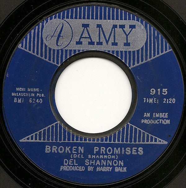 Del Shannon : Keep Searchin' (We'll Follow The Sun) (7", Single, Styrene)