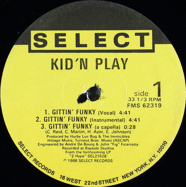 Kid 'N' Play : Gittin' Funky (12")