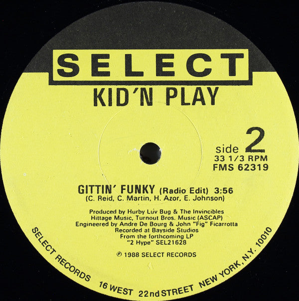 Kid 'N' Play : Gittin' Funky (12")