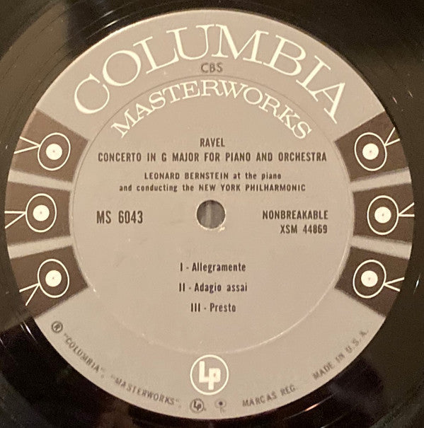 Leonard Bernstein - Shostakovitch* / Ravel* - New York Philharmonic / Columbia Symphony Orchestra : Piano Concerto No. 2 / Piano Concerto In G Major (LP, Album, RP)
