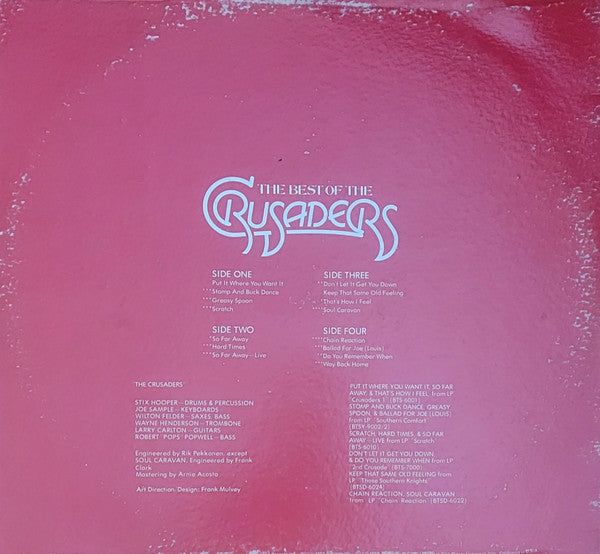 The Crusaders : The Best Of The Crusaders (2xLP, Comp, RE)