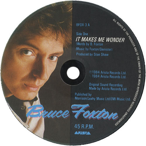 Bruce Foxton : It Makes Me Wonder (7", Single)