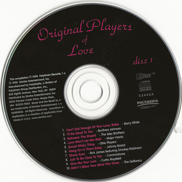 Various : Original Players Of Love (2xCD, Comp)