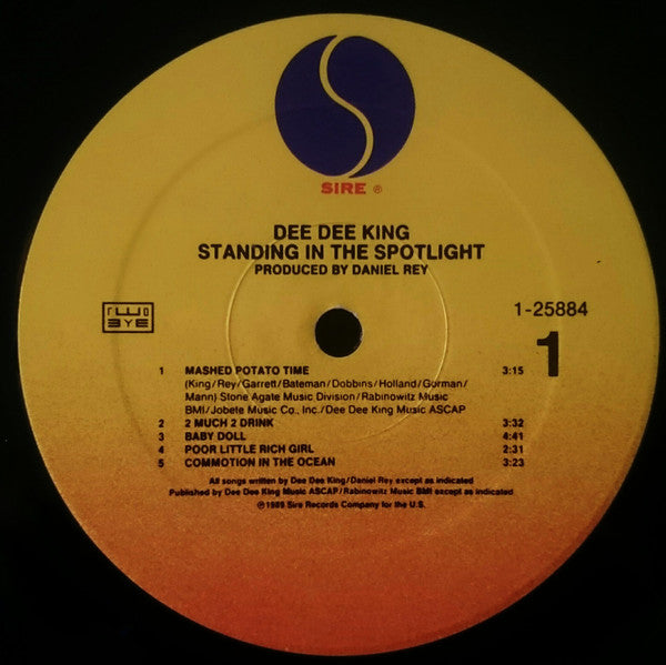 Dee Dee King : Standing In The Spotlight (LP, Album)