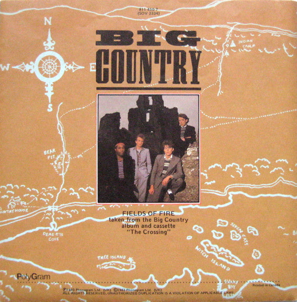 Big Country : Fields Of Fire (7", Ltd, Pos)