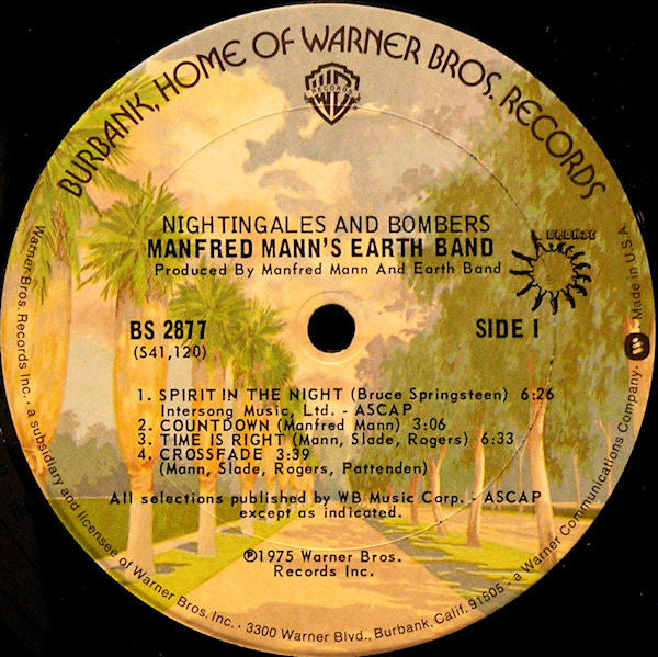 Manfred Mann's Earth Band : Nightingales & Bombers (LP, Album, Pit)