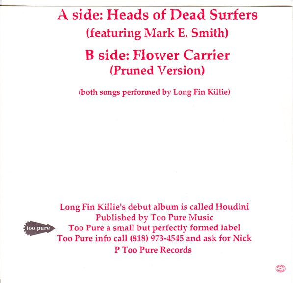 Long Fin Killie : Heads Of Dead Surfers (7" Super Single 1 Of 3) (7", Red)