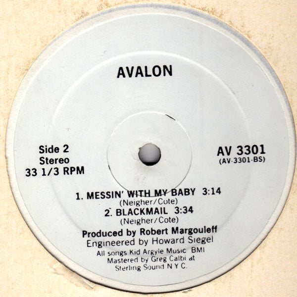 Avalon (17) : Rumour Has It / Catch Us If You Can / Messin' With My Baby / Blackmail (12")