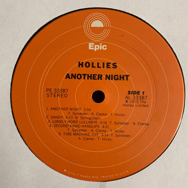 Hollies* : Another Night (LP, Album, Pit)