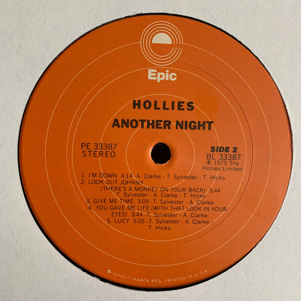 Hollies* : Another Night (LP, Album, Pit)