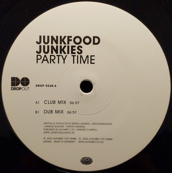 Junkfood Junkies : Party Time (12")