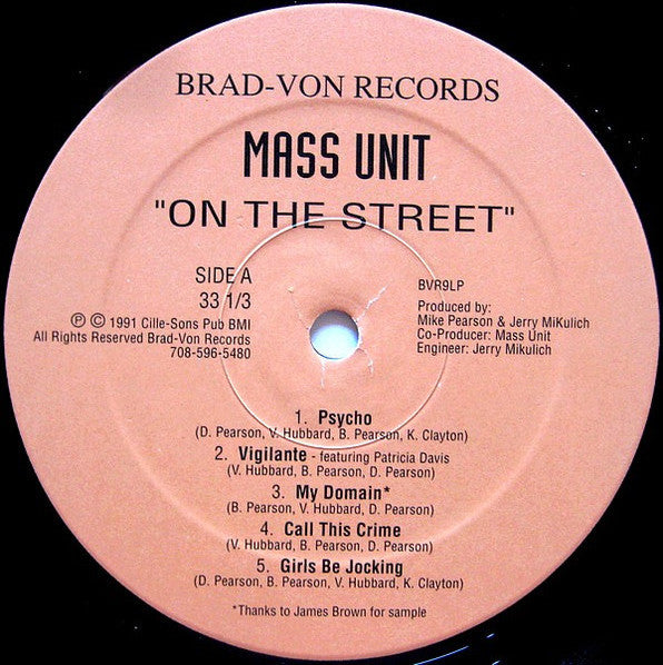 Mass Unit : On The Street (LP, Album)