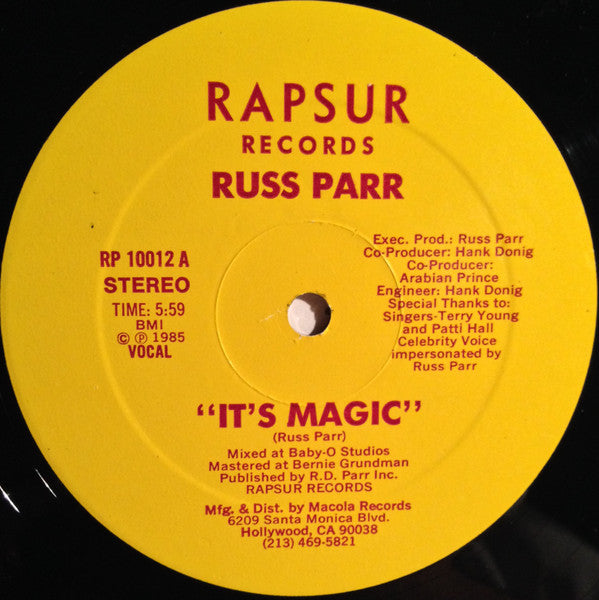 Russ Parr : It's Magic (12")