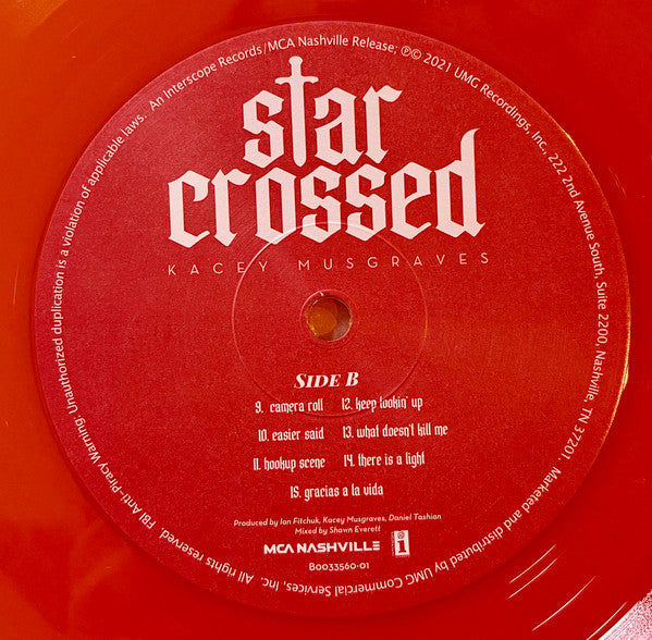 Kacey Musgraves : Star-Crossed (LP, Album, Ltd, Ora)