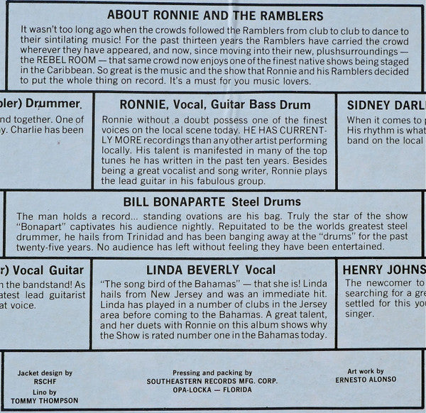 Ronnie And The Ramblers* : Here They Come Again - On The Limb (LP, Album)