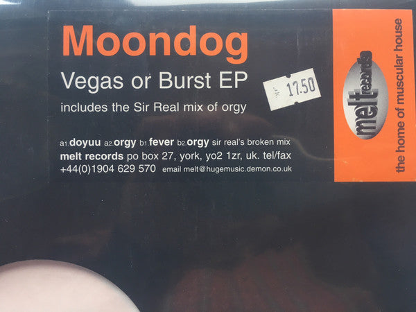 Moondog : Vegas Or Burst EP (12", EP)