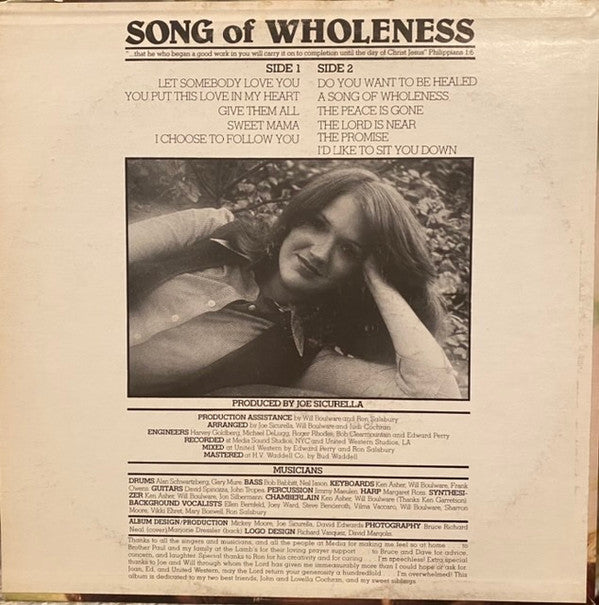 Judi Cochran : Song Of Wholeness (LP)