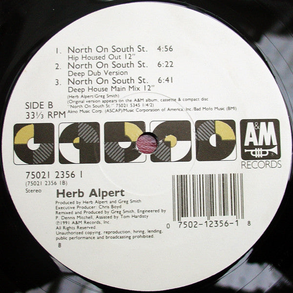 Herb Alpert : North On South St. (12")