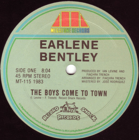 Earlene Bentley : The Boys Come To Town (12")