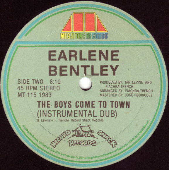 Earlene Bentley : The Boys Come To Town (12")