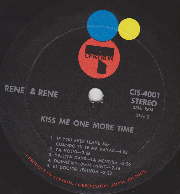 Rene & Rene : Besame Otra Vez (LP)