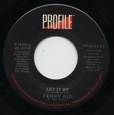 Ferry Aid : Let It Be (7", Single)