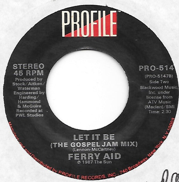 Ferry Aid : Let It Be (7", Single)