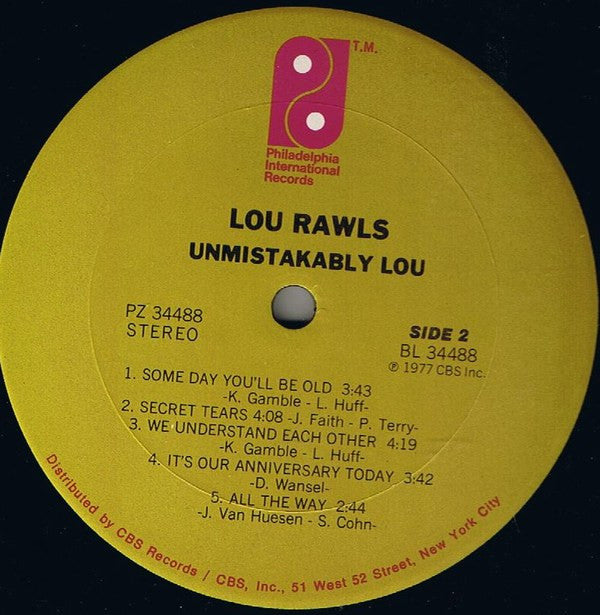 Lou Rawls : Unmistakably Lou (LP, Album)